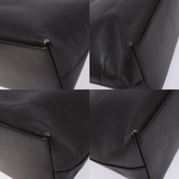 GUCCI Bamboo Shoulder Bag Leather Dark Brown Gold 001 001 - Picture 10 of 12